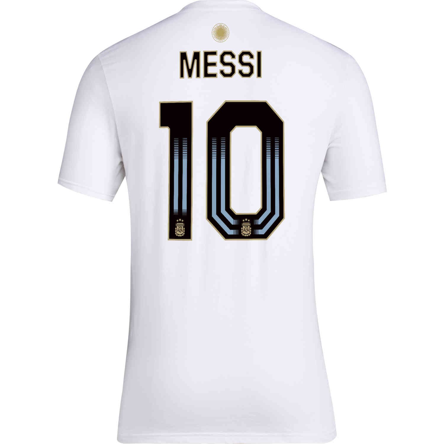 adidas Lionel Messi Argentina T-shirt - White - SoccerPro