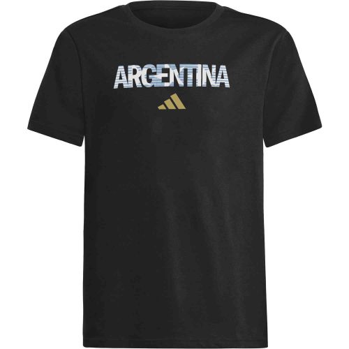 Kids adidas Argentina High Brand Read T-shirt – Black