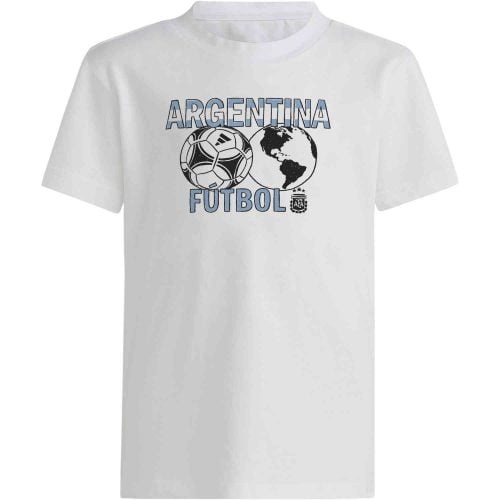 Kids adidas Argentina Around the World T-shirt - White
