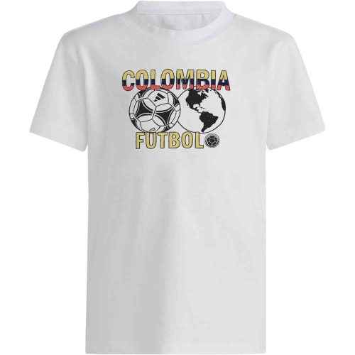 Kids adidas Colombia Around the World T-shirt - White