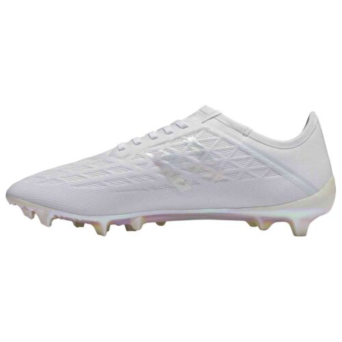all white new balance soccer cleats