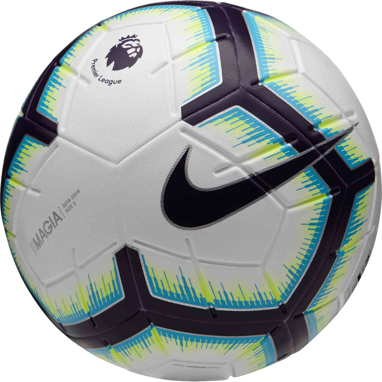 Nike Premier League Magia Match Soccer Ball - White/Blue/Purple - SoccerPro
