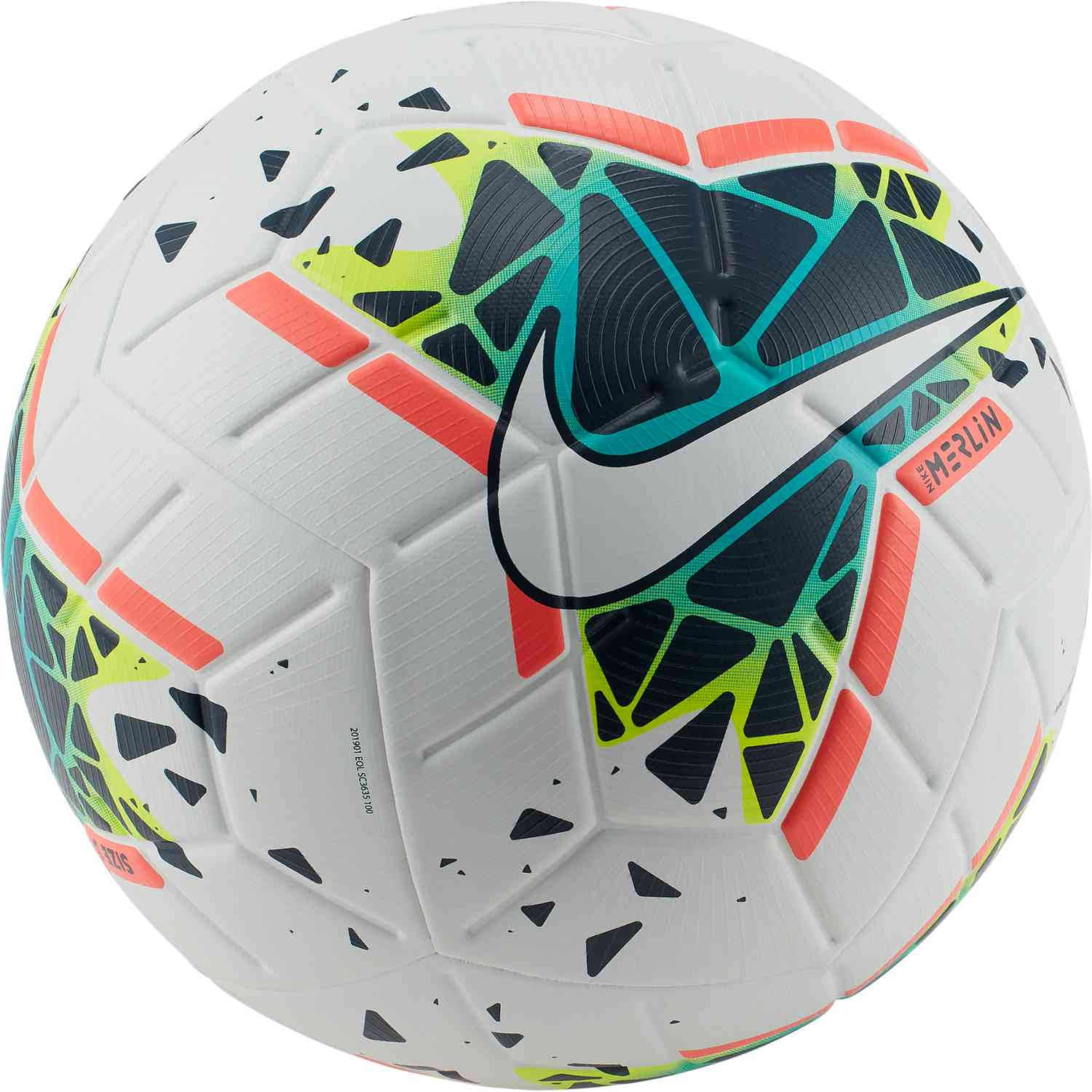 Nike Merlin Premium Match Soccer Ball - White/Obsidian/Blue Fury ...
