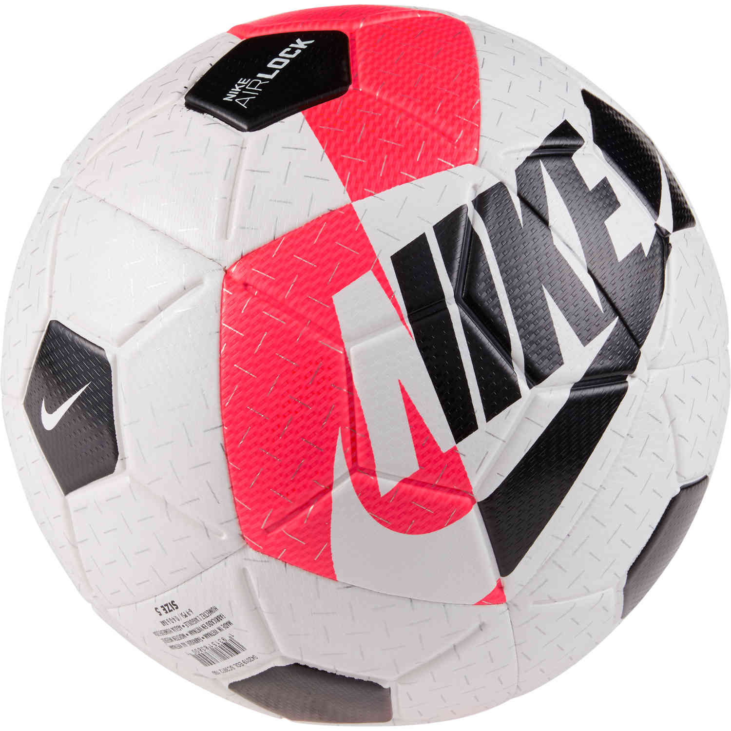 Nike Airlock Street X Soccer Ball - White/Bright Crimson/Black 