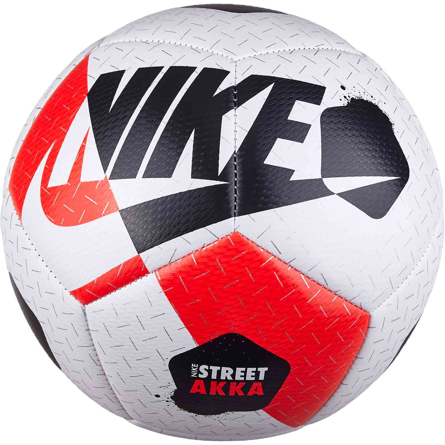 Droogte Perforeren Emuleren Nike Akka Street Soccer Ball - White/Bright Crimson/Black - SoccerPro