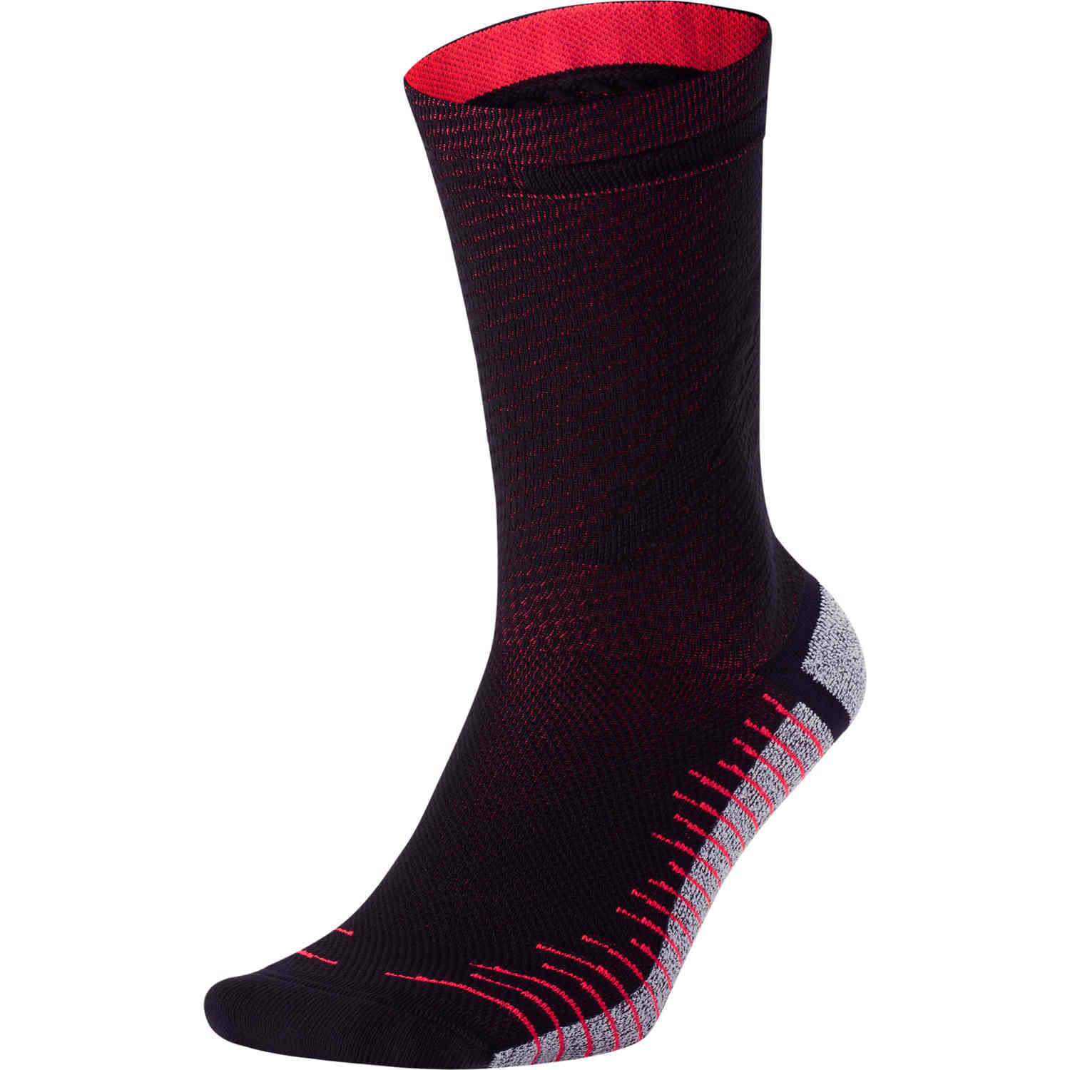 Nike CR7 Crew Socks - Black/Bright Crimson - SoccerPro